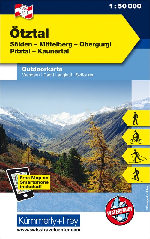 Österreich, Ötztal, Nr. 6, Outdoorkarte 1:50'000