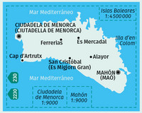 KOMPASS Wanderkarte 243 Menorca 1:50.000