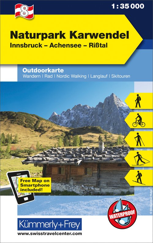 Österreich, Naturpark Karwendel, Nr. 8, Outdoorkarte 1:35'000