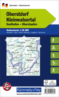 Deutschland, Oberstorf Kleinwalsertal, Nr. 1, Outdoorkarte 1:35'000