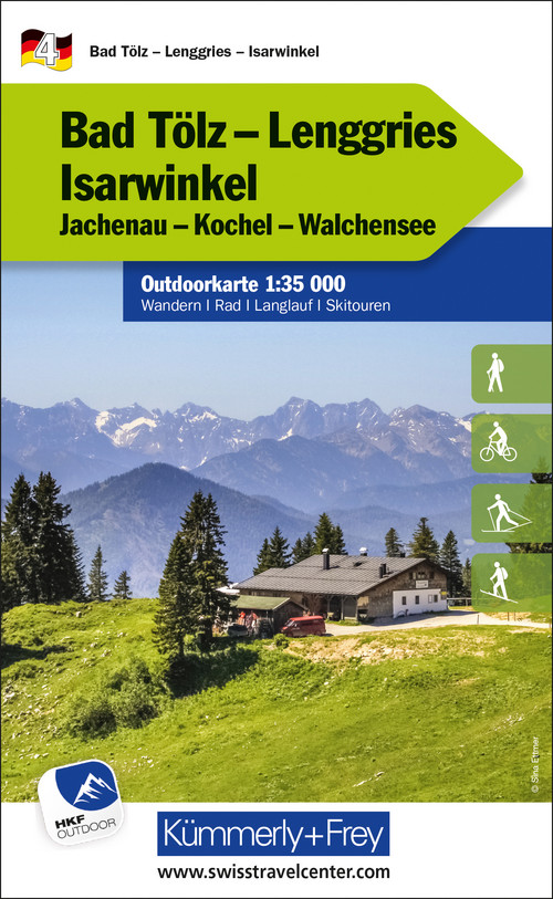 Deutschland, Bad Tölz - Lenggries - Isarwinkel, Nr. 4, Outdoorkarte 1:35'000
