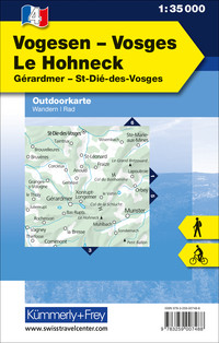 Frankreich, Vogesen - Le Honeck, Nr. 4, Outdoorkarte 1:35'000