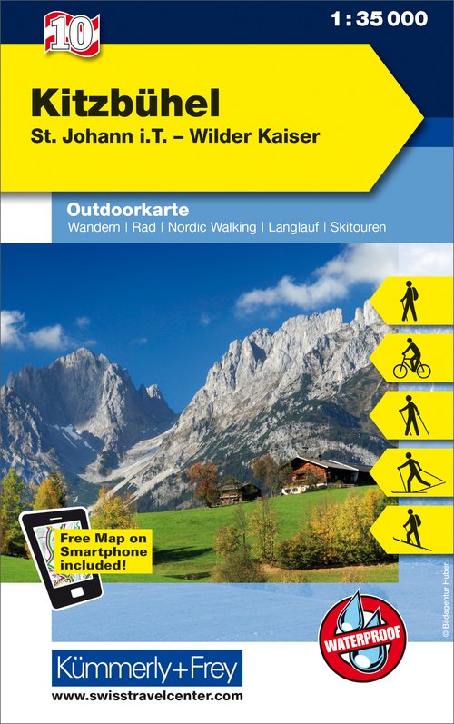Österreich, Kitzbühel, Nr. 10, Outdoorkarte 1:35'000