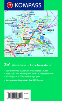 KOMPASS Wanderführer Rügen, 50 Touren mit Extra-Tourenkarte