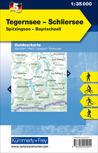 Deutschland, Tegernsee - Schliersee, Nr. 5, Outdoorkarte 1:35'000